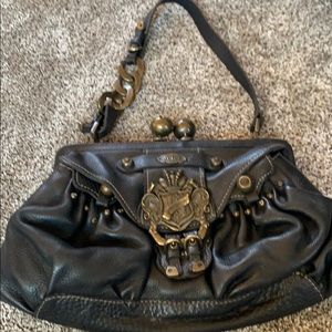 Juicy couture black Leather Handbag